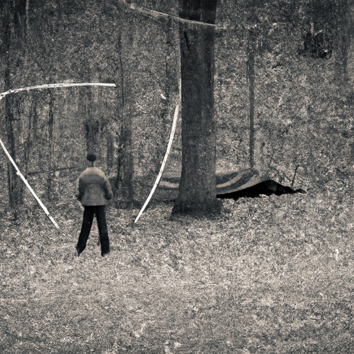 Image of a hunter practicing shooting skills at a target range.